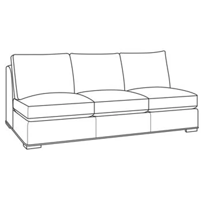 Outdoor Upholstery Armanti Outdoor Armless Sofa