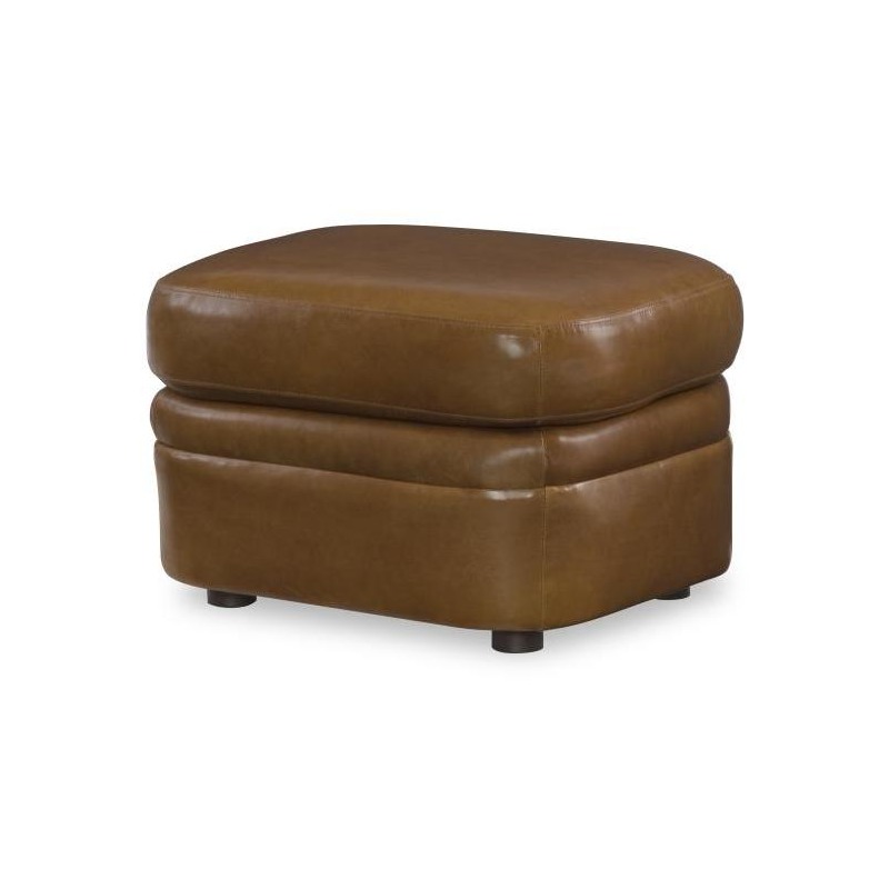 Century Trading Company PLR-67CO-HONEY - Leather Chair With Ottoman