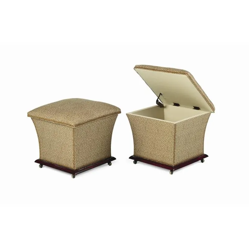 Century Signature Gray's Storage Ottoman