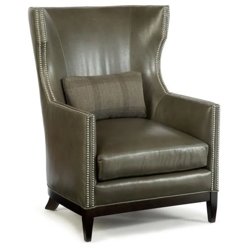 Century Leather Townsend Wing Chair