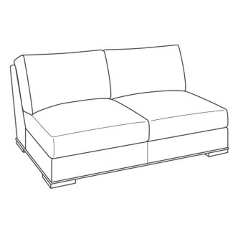 Century Studio Essentials Austin Armless Love Seat