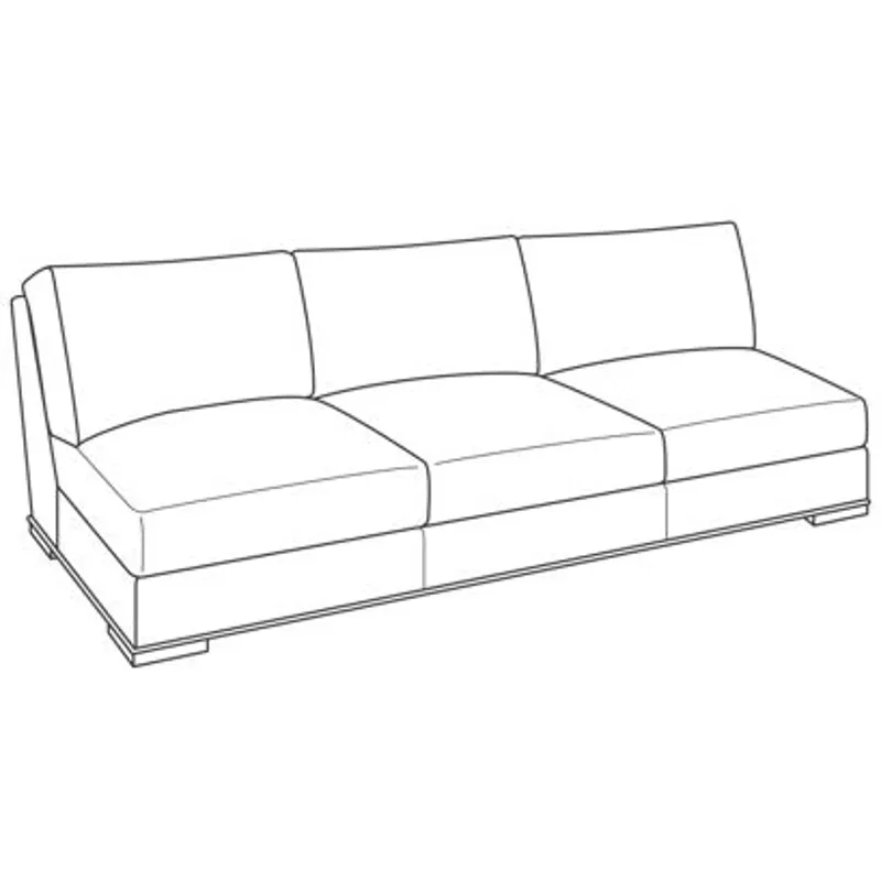 Century Studio Essentials Austin Armless Sofa