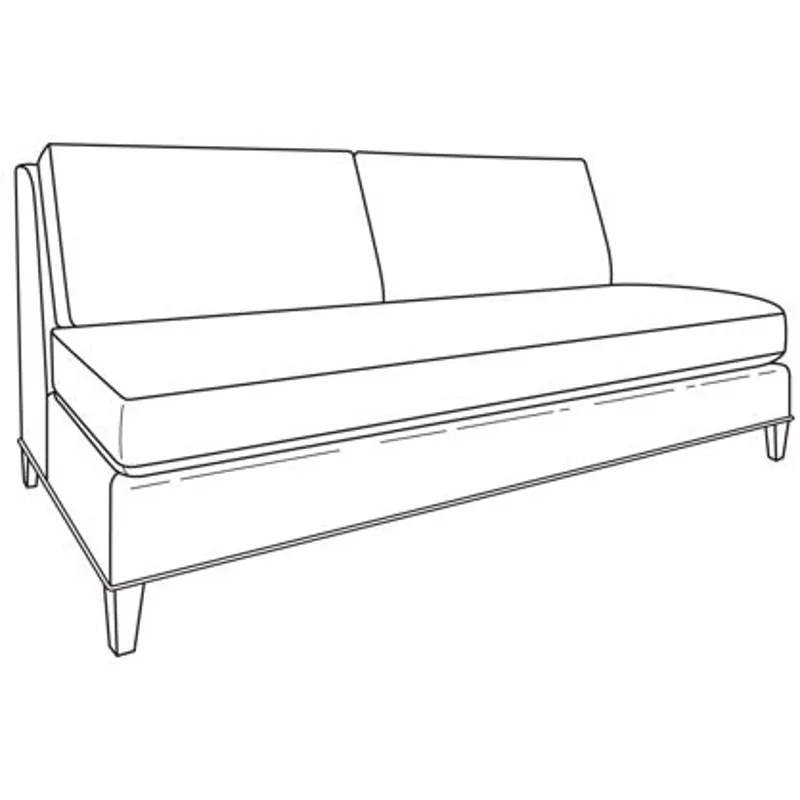 Century Studio Essentials Savannah Armless Loveseat
