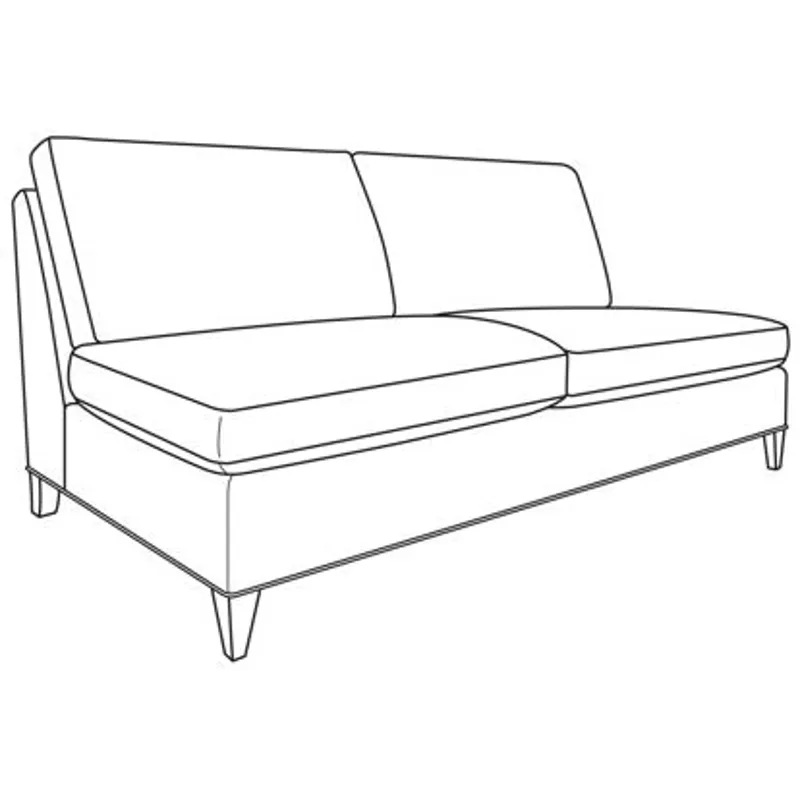Century Studio Essentials Hartford Armless Loveseat
