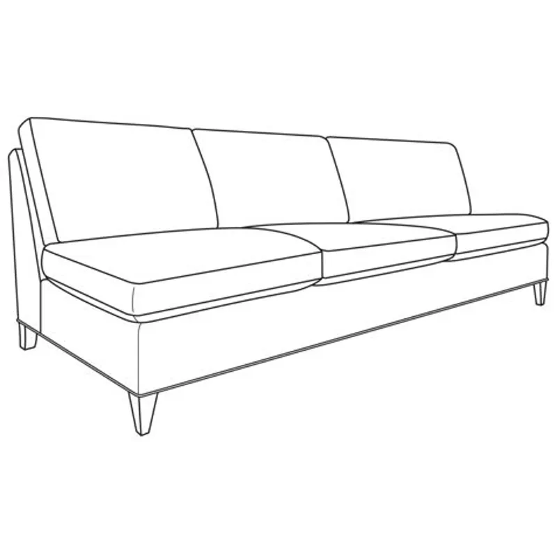 Century Studio Essentials Hartford Armless Sofa