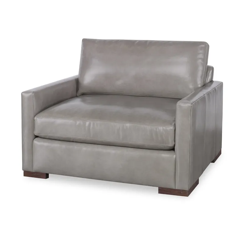 Century Leather Great Room Leather Chair N Half