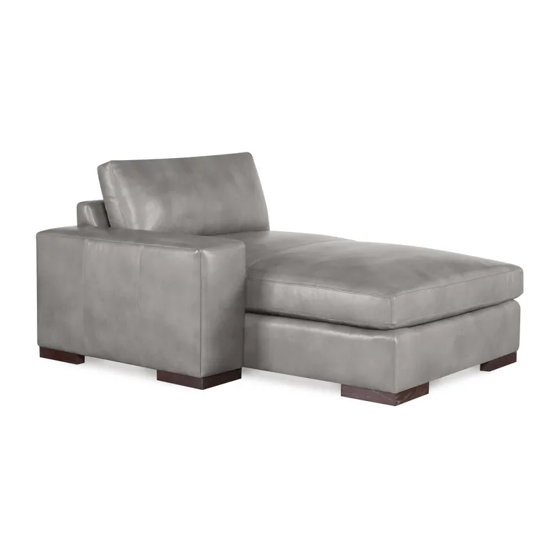 Century Leather Great Room Leather Laf Chaise