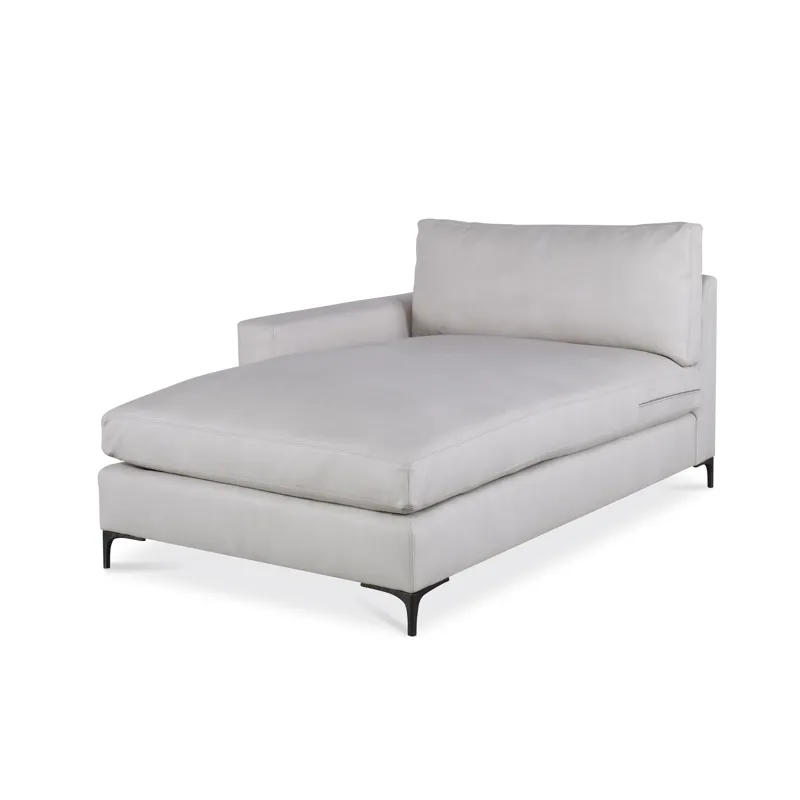 Century Leather Great Room Leather Laf Chaise