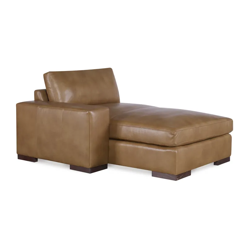 Century Leather Great Room Leather Laf Chaise