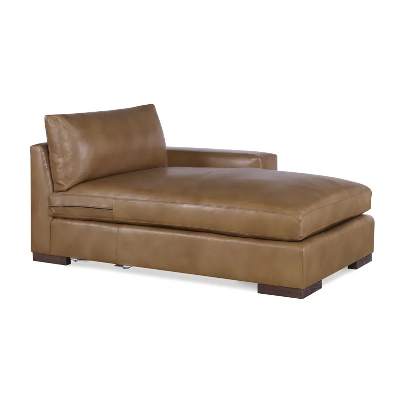 Century Leather Great Room Leather Raf Chaise