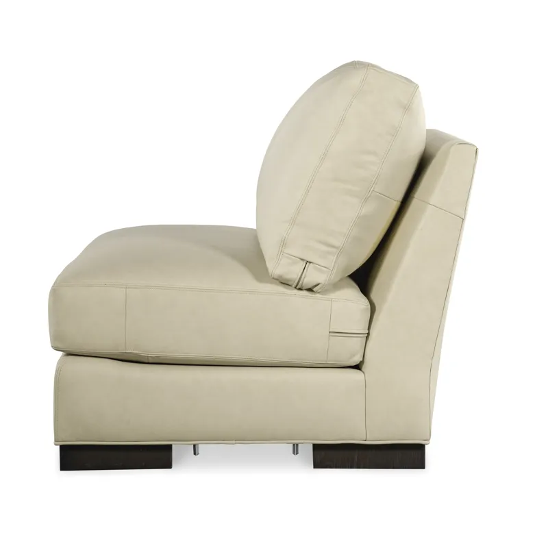 Century Leather Leatherstone Armless Chair N Half