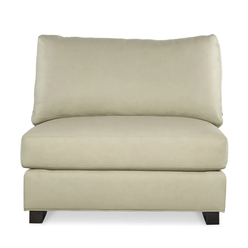 Century Leather Leatherstone Armless Chair N Half