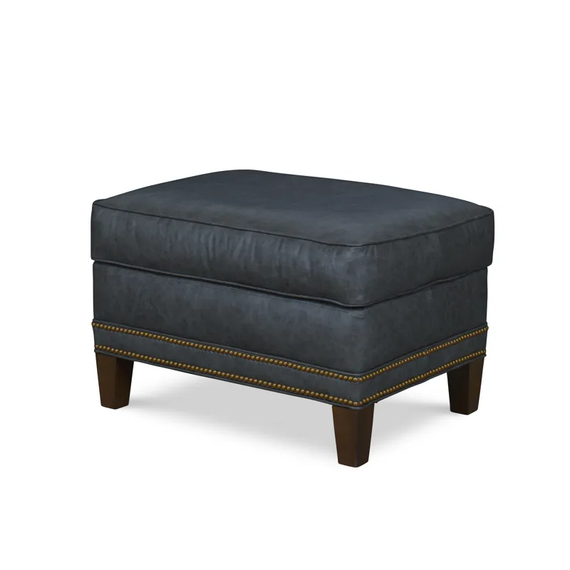 Century Leather Panache Ottoman