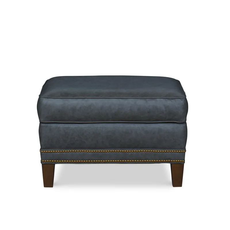 Century Leather Panache Ottoman