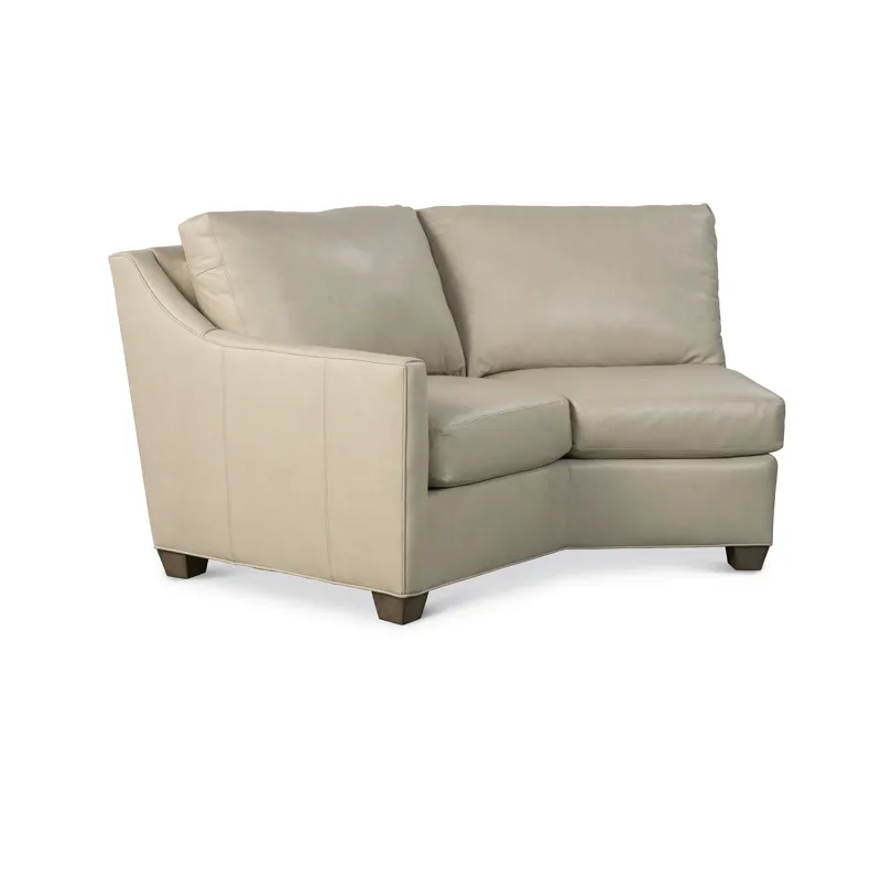 Century Leather Carsen Laf Wedge Sofa