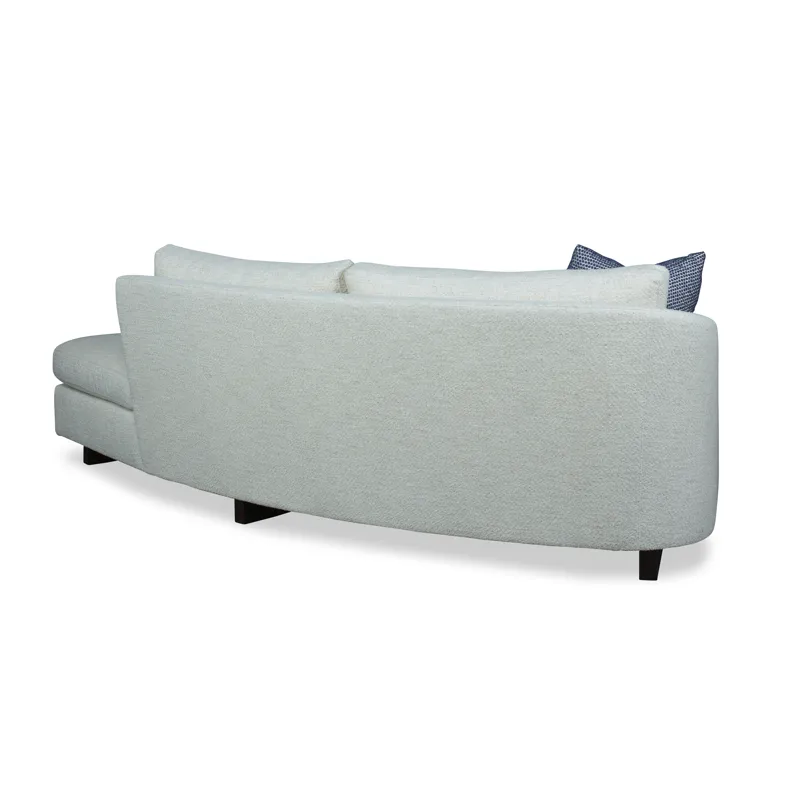 Century Home Elegance Zoie Laf Curved Sofa