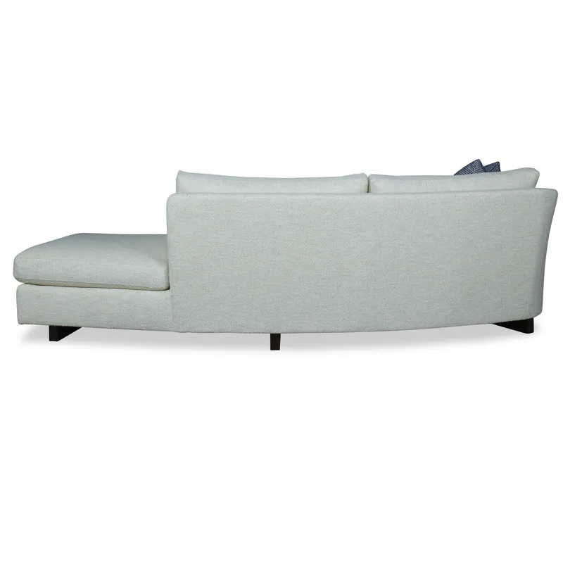 Century Home Elegance Zoie Laf Curved Sofa