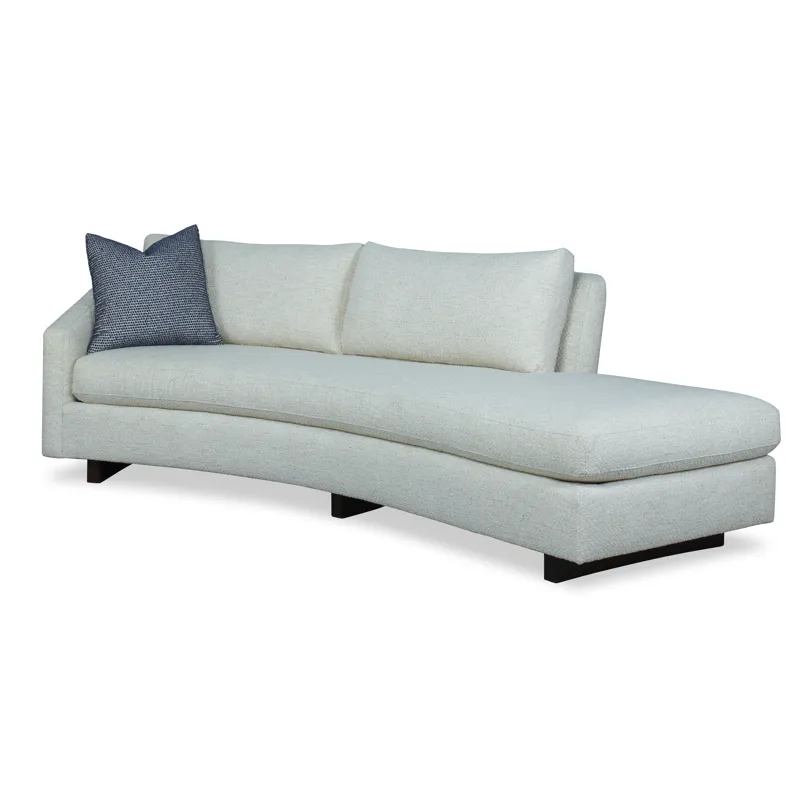 Century Home Elegance Zoie Laf Curved Sofa