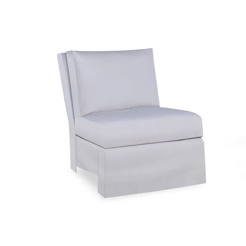 Century Home Elegance Sloane Skirted Armless Chair