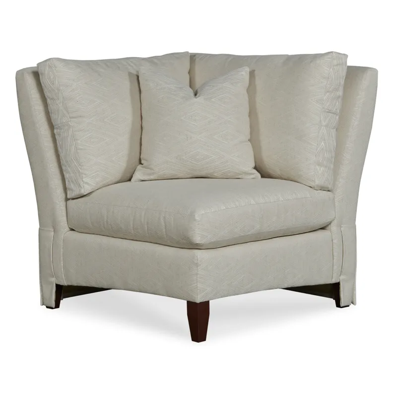 Century Home Elegance Sloane Skirted Corner Chair