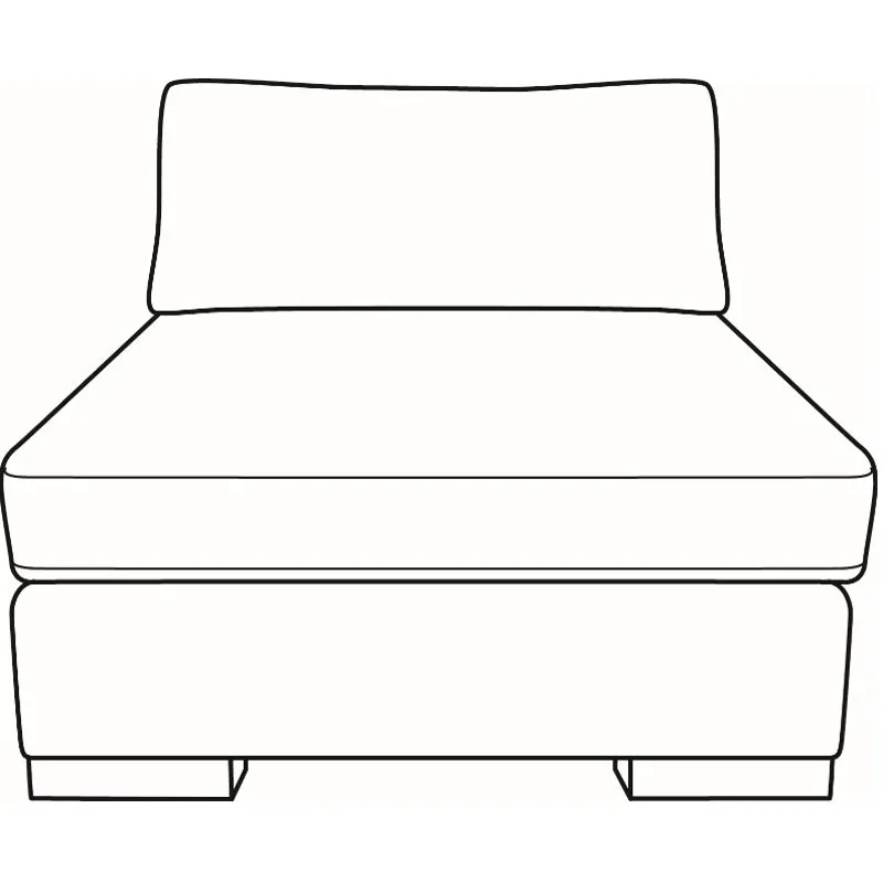 Great Room Armless Chair