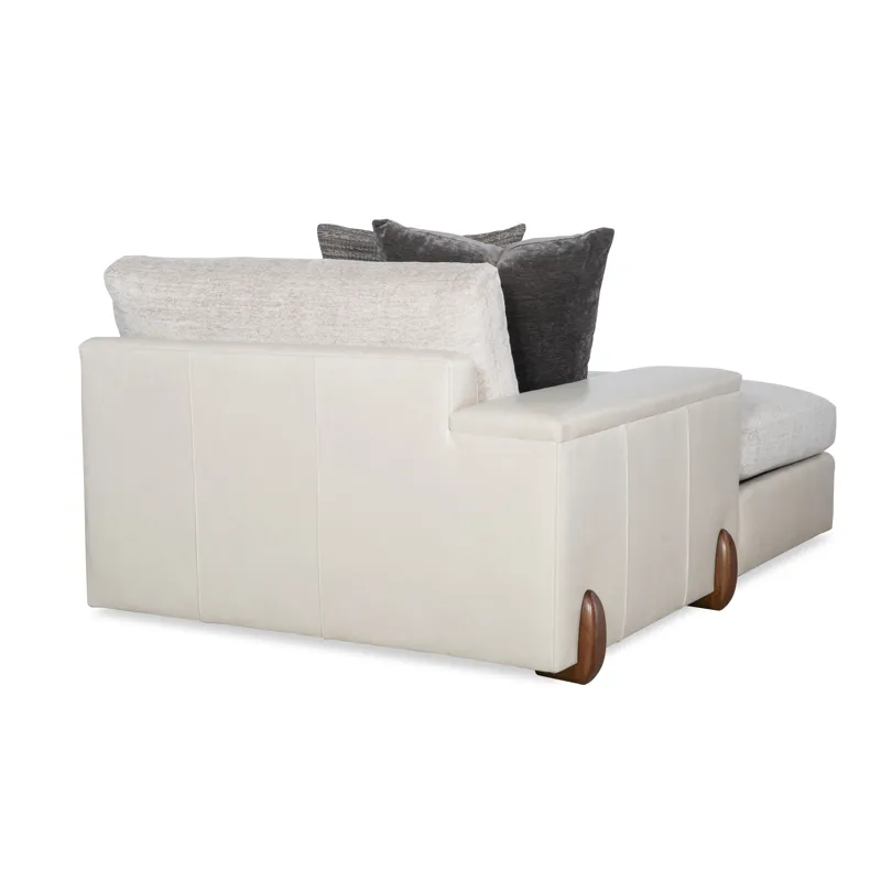 Century Leather Great Room Leather Laf T-Cushion Chaise