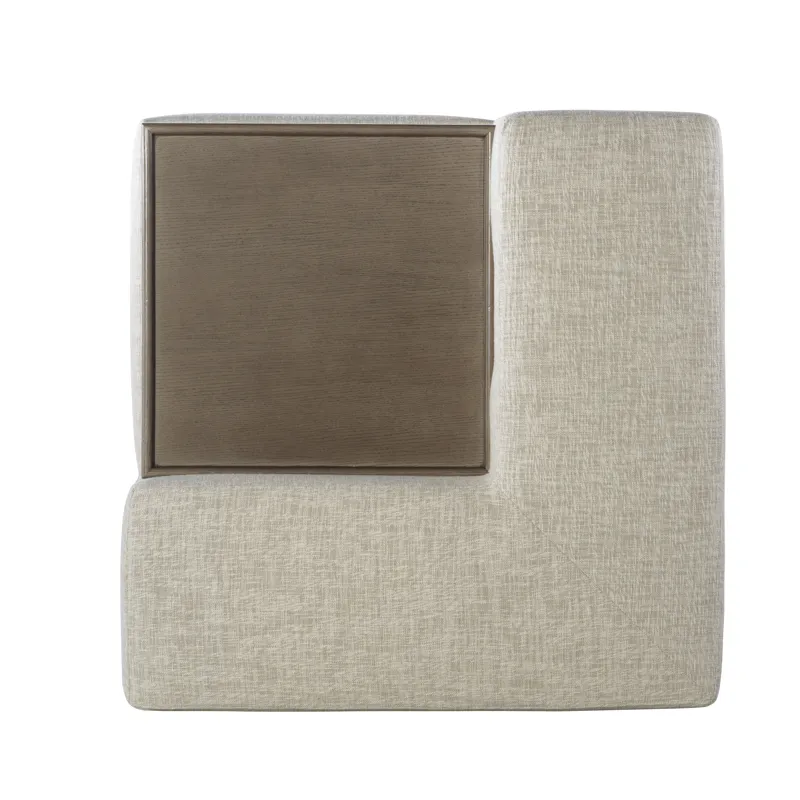 Century Home Elegance Cornerstone Corner Table Ottoman Oak