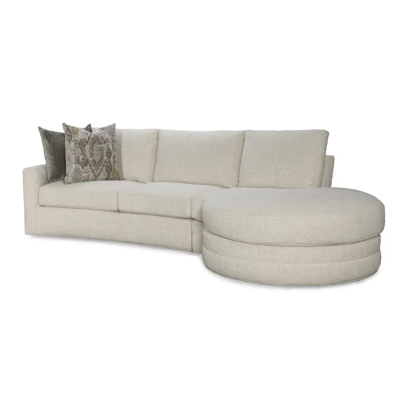 Century Home Elegance Cornerstone Curved Laf Love Seat