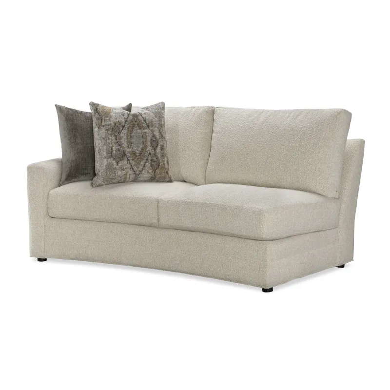Century Home Elegance Cornerstone Curved Laf Love Seat