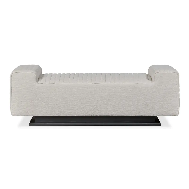 Century Home Elegance Tatami Quilted Bench Metal Base