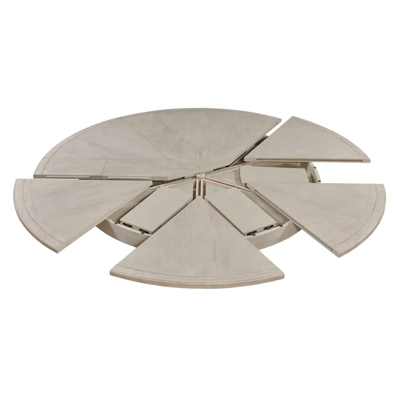 Monarch Collin Expandable Dining Table-White