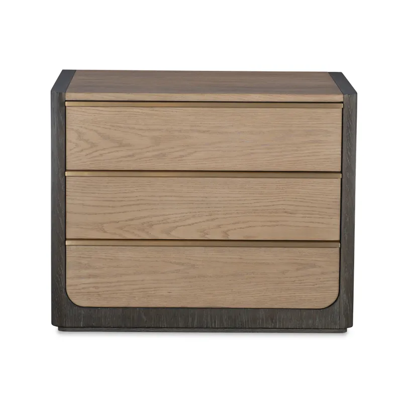 Monarch Lola Three Drawer Large Nightstand