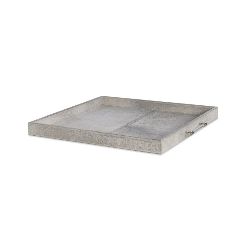 Grand Tour Furniture Sterling Large Hair-On-Hide Tray