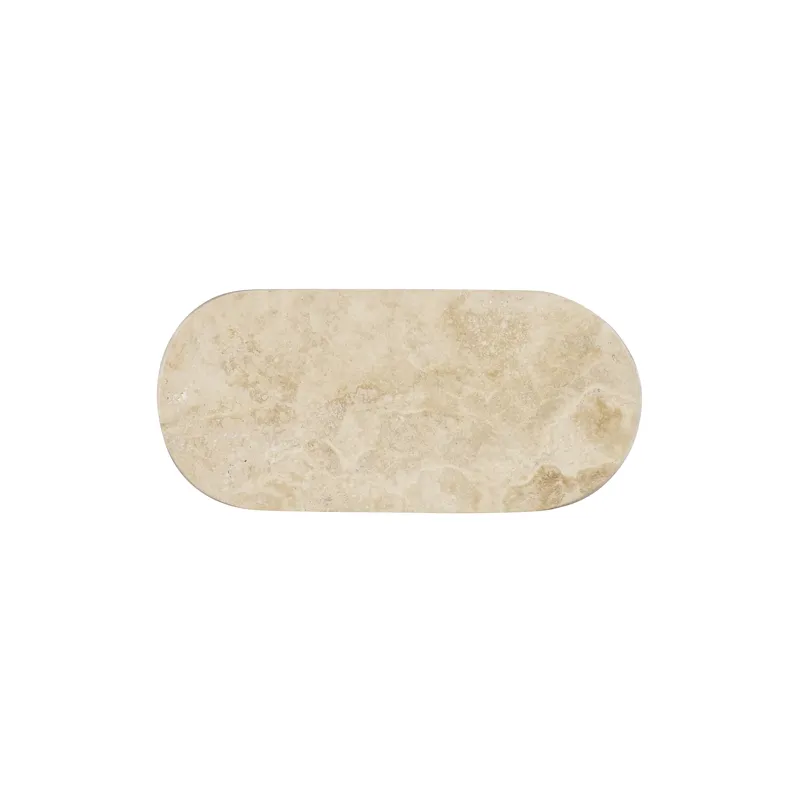 Grand Tour Furniture Bernini Accent Table Travertine