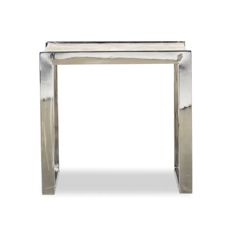 Grand Tour Furniture Samantha Glassy Quartz Lamp Table