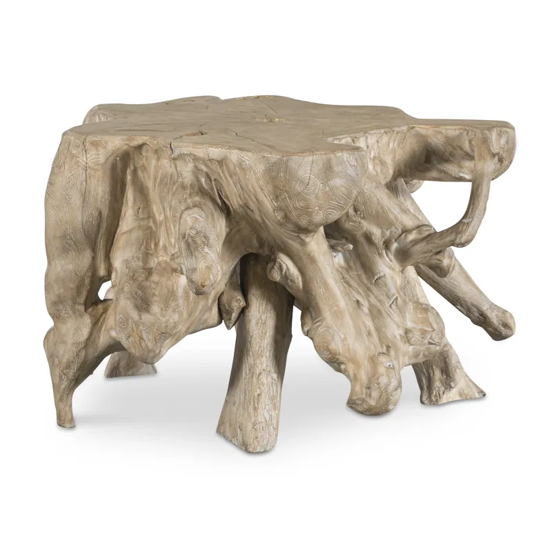 Grand Tour Furniture Natural Teak Root Coffee Table Light