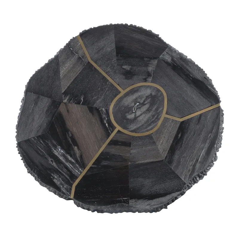 Grand Tour Furniture Elan Petrified Wood Accent Table Dark