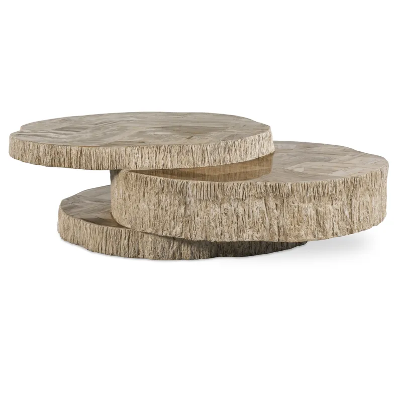 Grand Tour Furniture Elan Petrified Wood Stack Cocktail Light