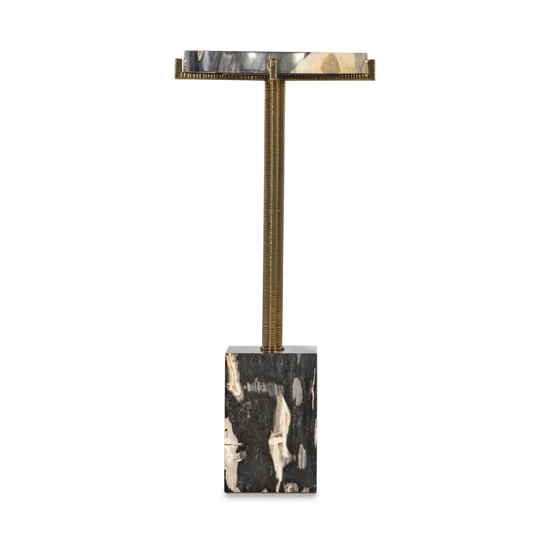 Grand Tour Furniture Acme Petrified Wood Drinks Table