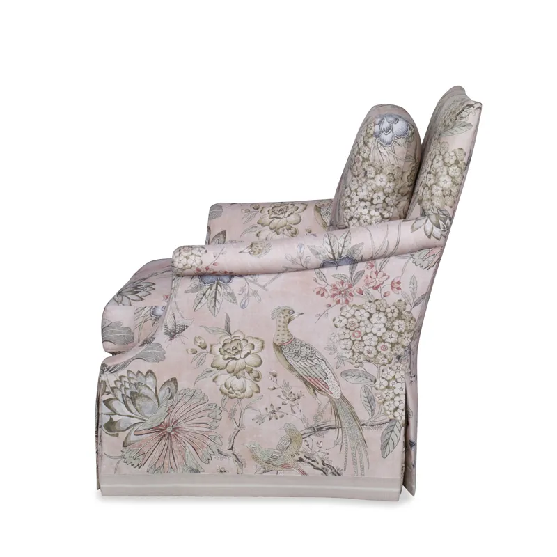 Century Signature Carrington Skirted Swivel Chair