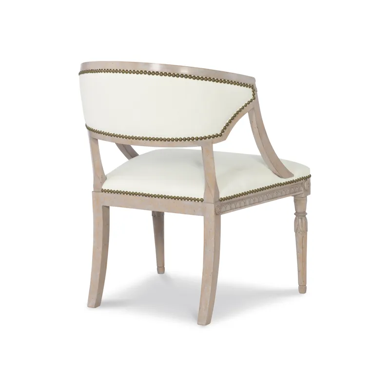 Tara Shaw Upholstery Victoria Accent Chair-Swedish Faint Grey
