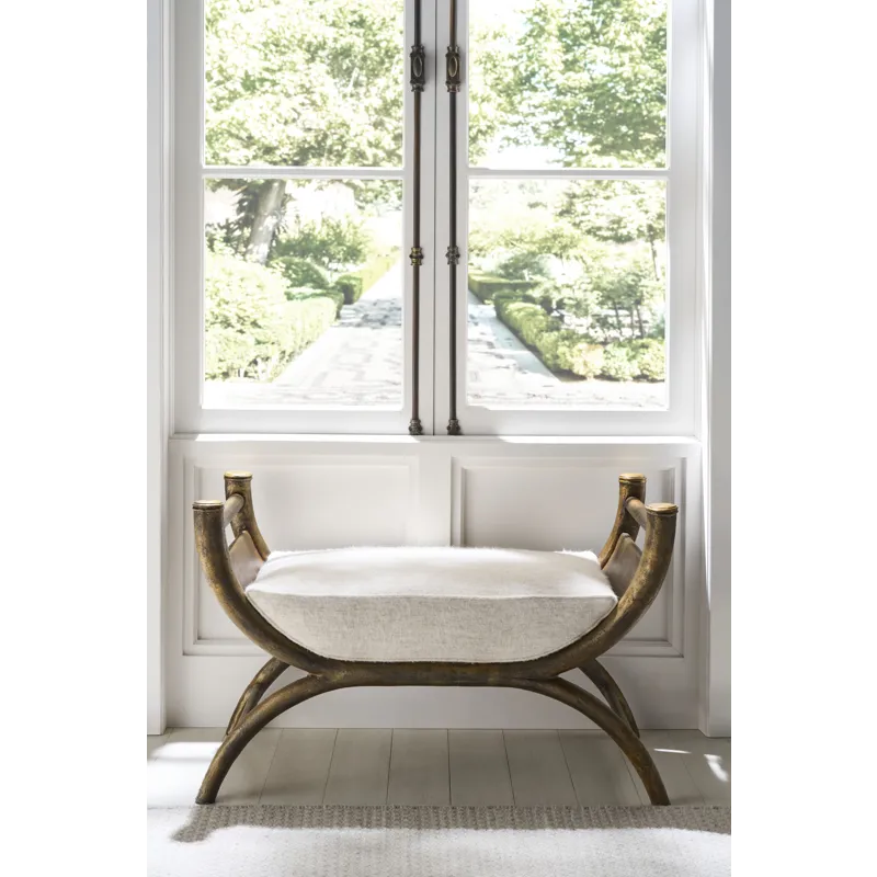 Tara Shaw Upholstery Verona Bench Bronze
