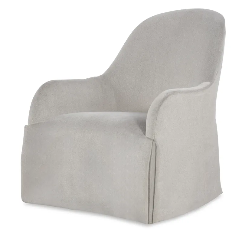 Tara Shaw Upholstery Auguste Skirted Swivel Chair