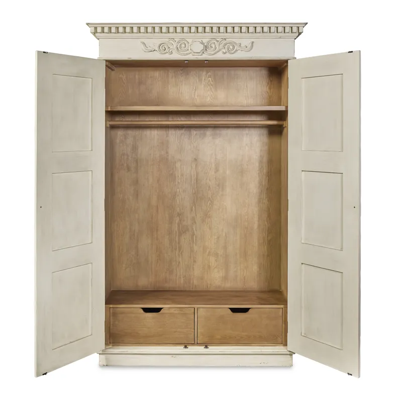 Tara Shaw Casegoods Fountainebleau Wardrobe(Aged Cream)