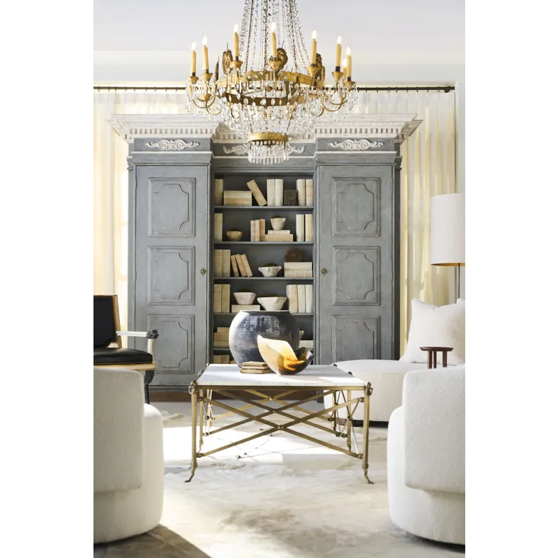 Tara Shaw Casegoods Grande Fountainebleau Bibliotheque-Slate