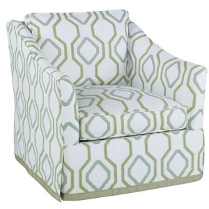 Charlotte Swivel Skirted Chair