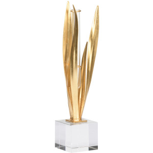 Gold Leaf Vase