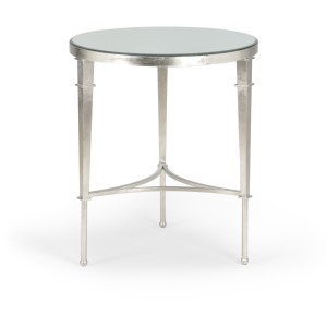 Round Regent Table-silver