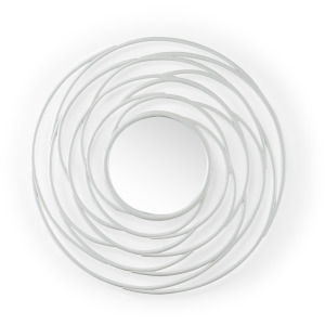 Swirl Mirror - White