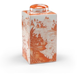 Canton Tea Caddy - Pumpkin